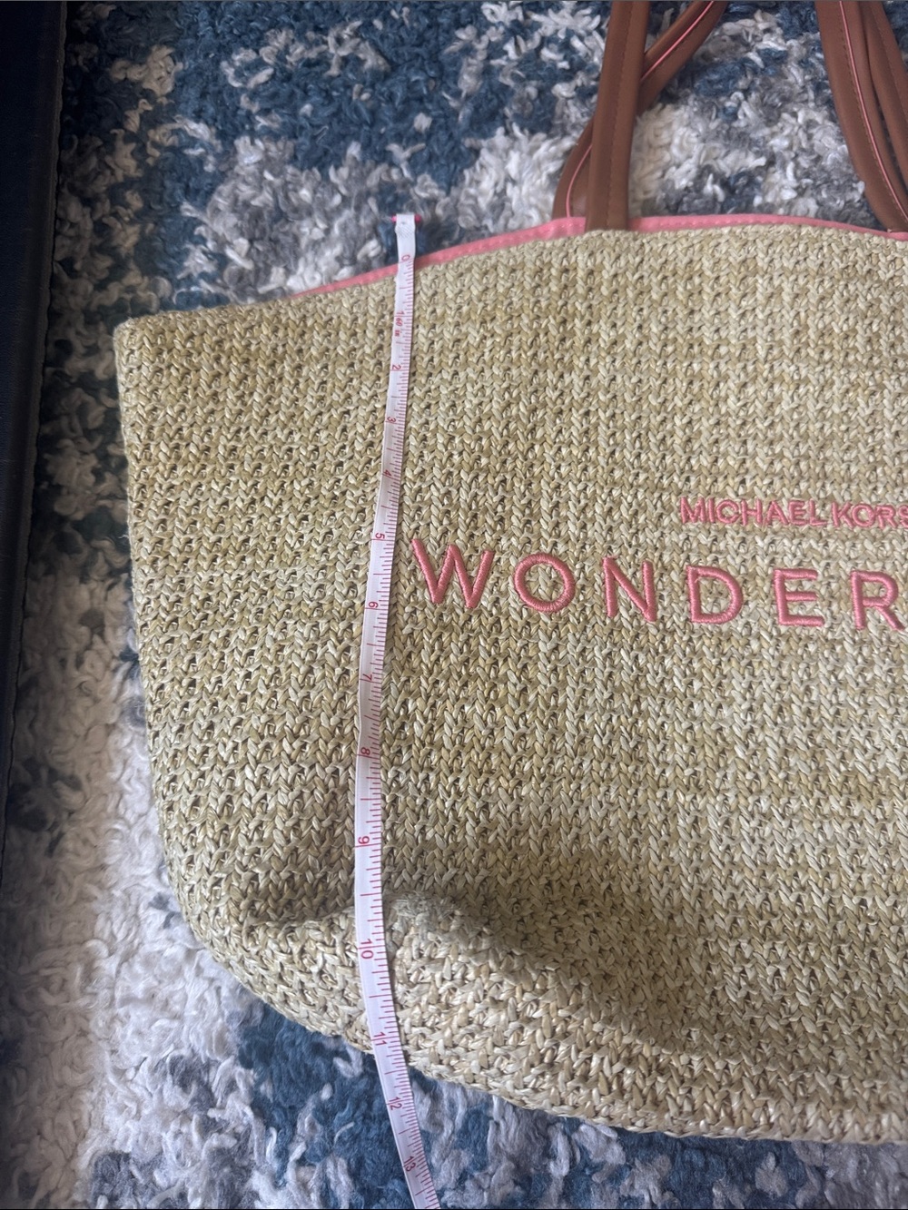 Michael Kors Wonderlust Beige and Pink Tote - Picture 7 of 8